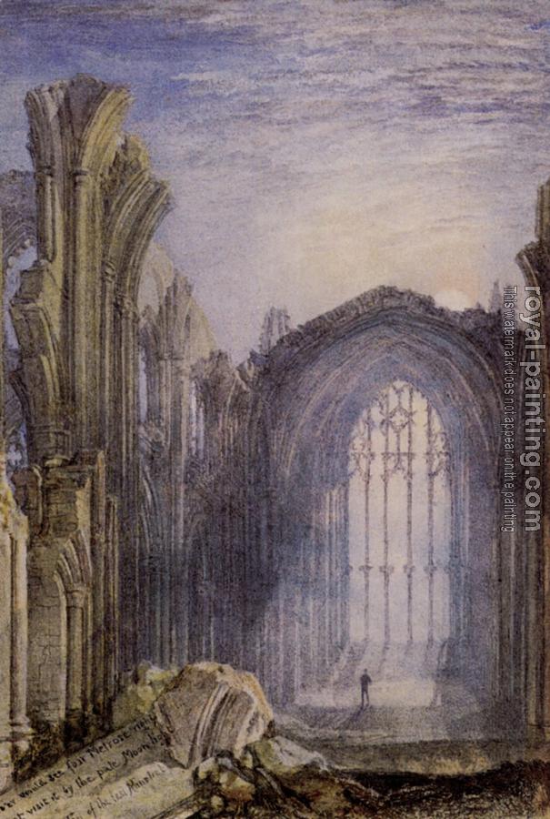 Joseph Mallord William Turner : Melrose Abbey